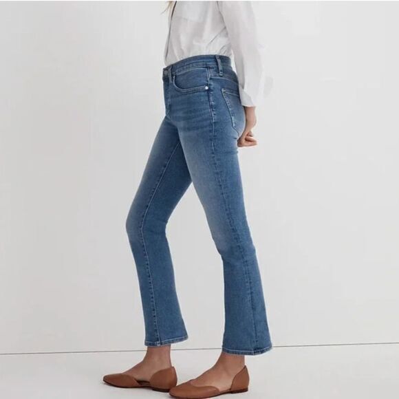 NEW Madewell‎ Kick Out Crop Jeans in Mather Wash, 23 - Picture 2 of 16